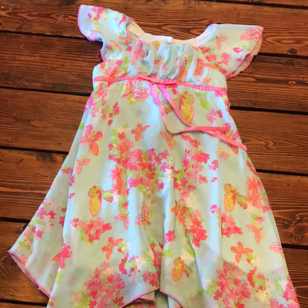 Jona Michelle chiffon butterfly dress